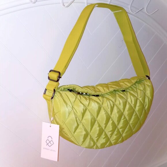 Street Level Citron Crossbody Shoulder Bag - Picture 2 of 14